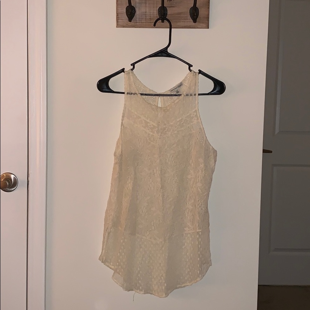 Cream colored tank